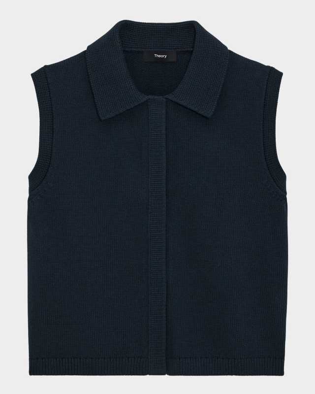 Cotton Zip-Up Vest